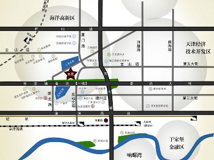 渤海度假村位置图