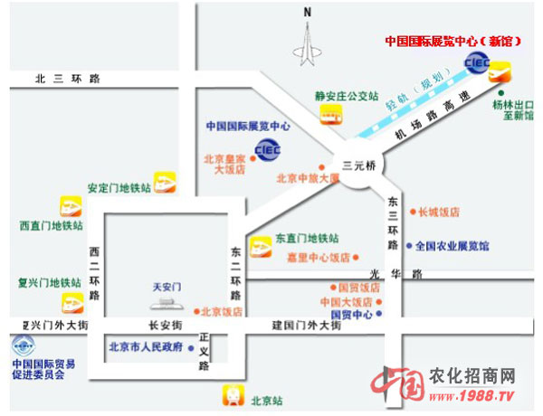 北京中国国际展览中心地理位置 北京中国国际展览中心地理位置