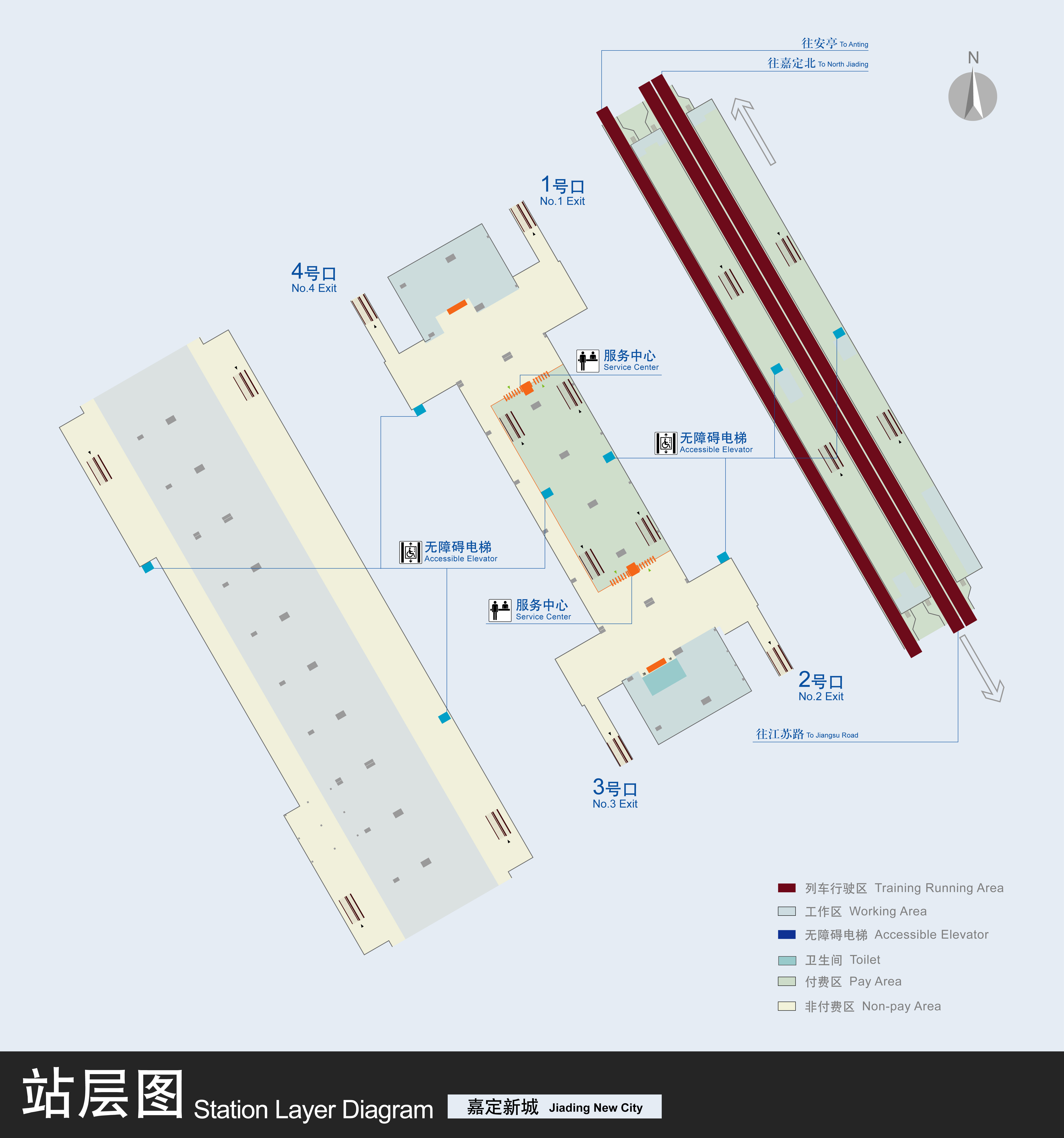 嘉定新城站站层图 嘉定新城站站层图