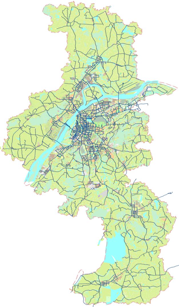 南京公交线网图(截至2015年) 南京公交线网图(截至2015年)