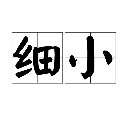 细小(词语)