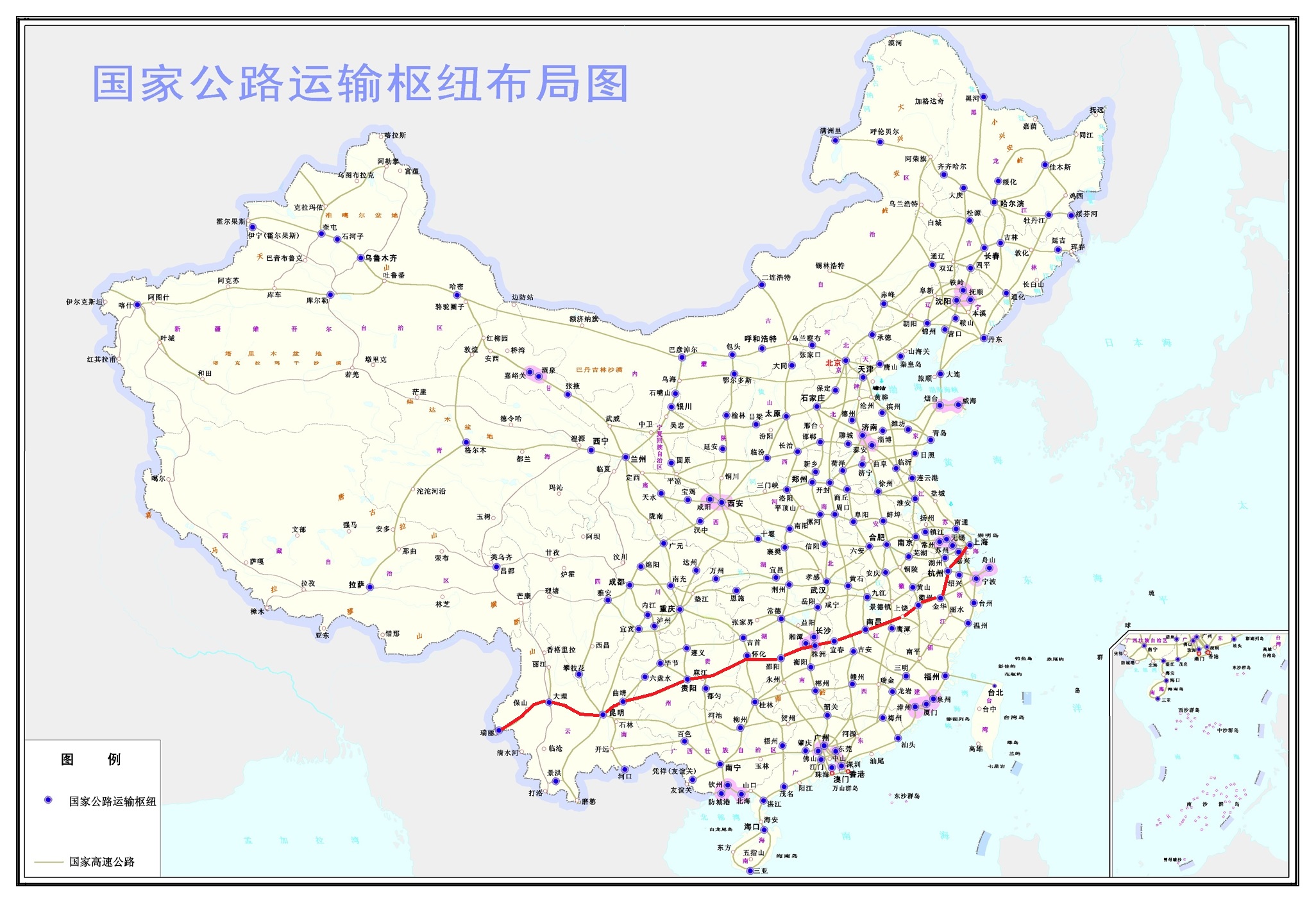 原上瑞高速线路图 原上瑞高速线路图