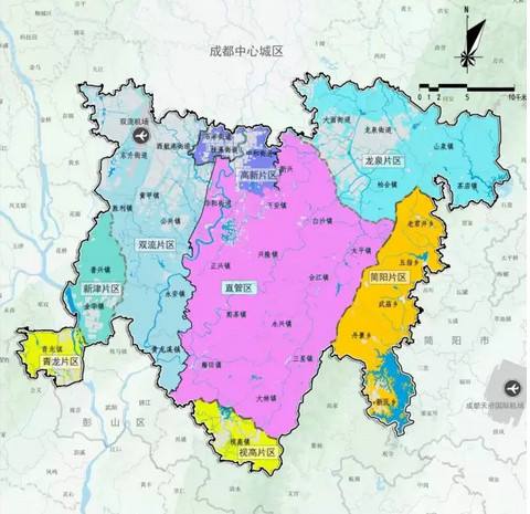 2018年成都市天府新区（正兴街道）总体规划图。
