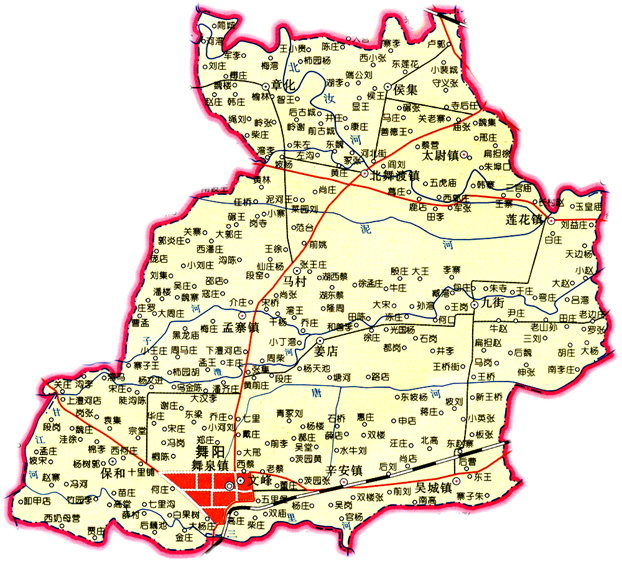 舞阳政区图 舞阳政区图
