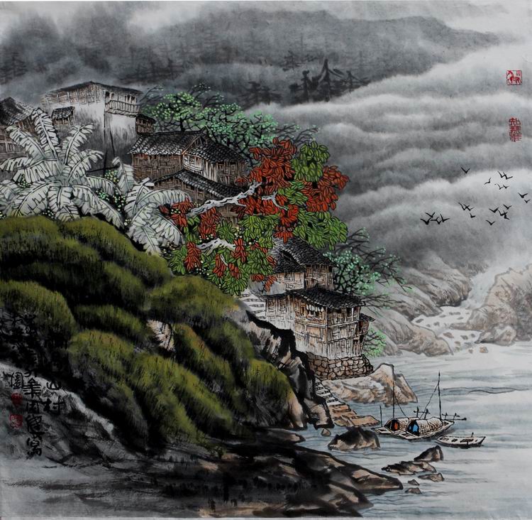 重庆青年画家周健作品