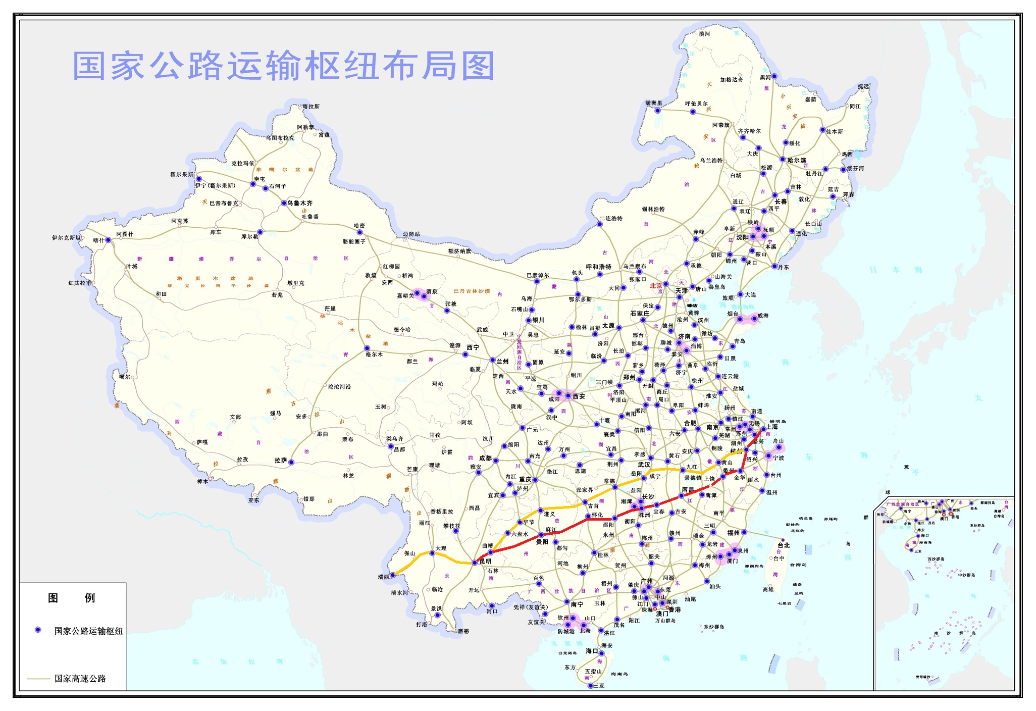 沪昆高速与杭瑞高速线路图 沪昆高速与杭瑞高速线路图