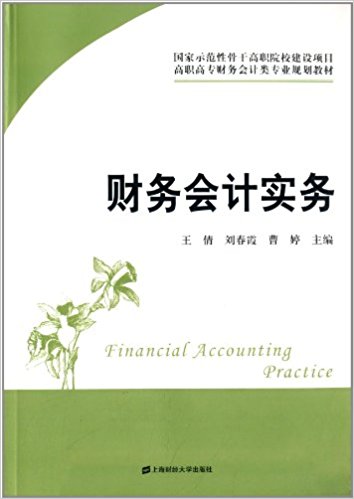 财务会计实务(2013年上海财经大学出版社出版书籍)