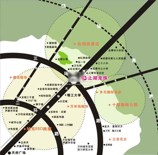 北湖龙珠——交通图 北湖龙珠——交通图