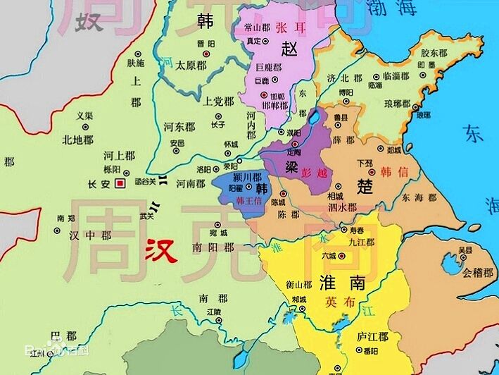 彭越梁国位置 彭越梁国位置