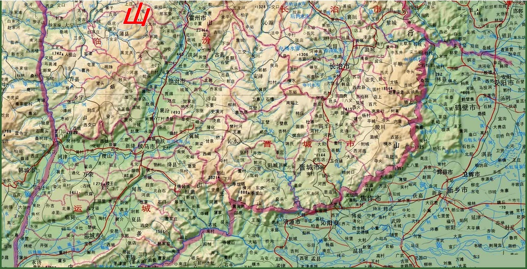 吕梁山走向地形及山系分布 吕梁山走向地形及山系分布