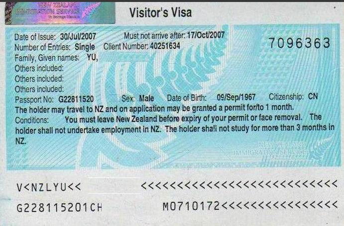 纽西兰旅游签证办理指南