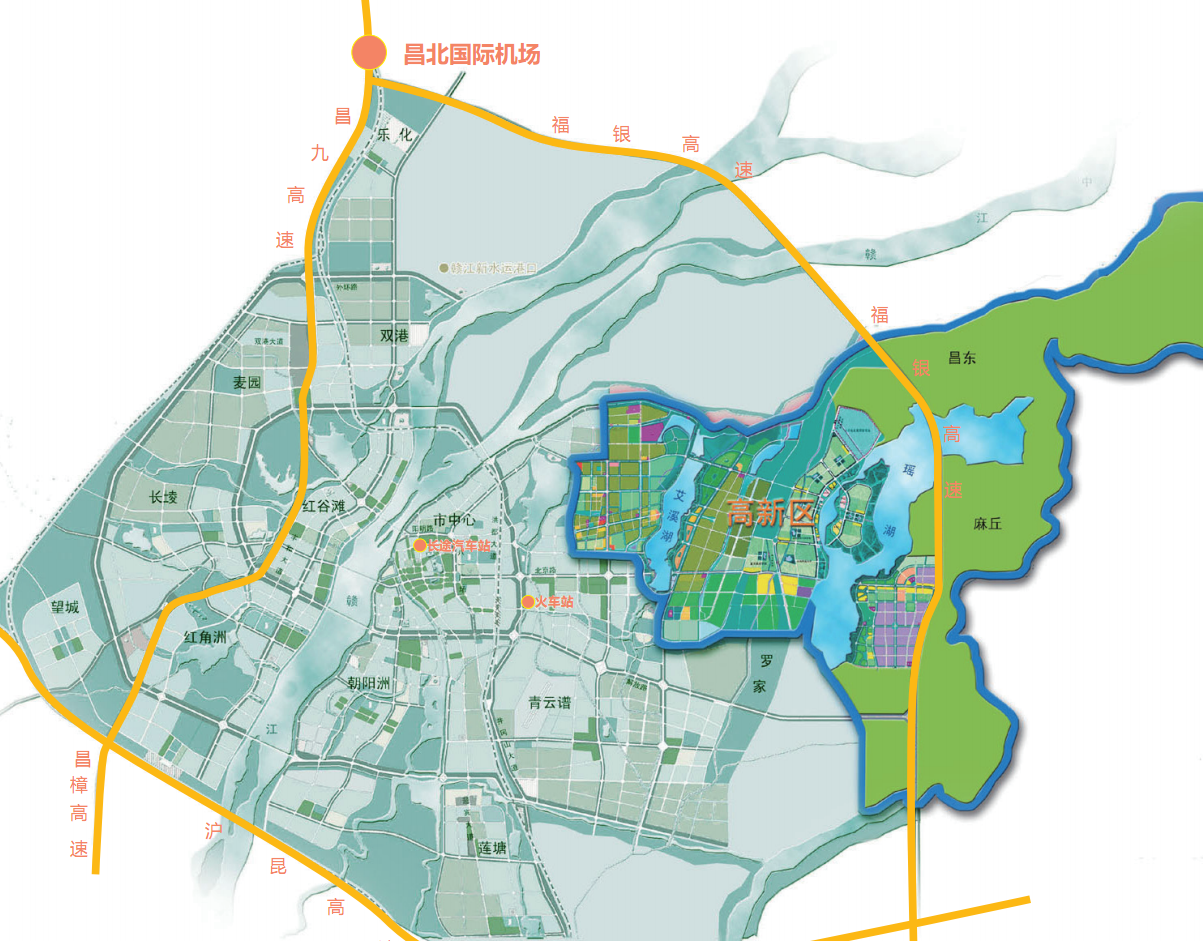 南昌高新区地图 南昌高新区地图
