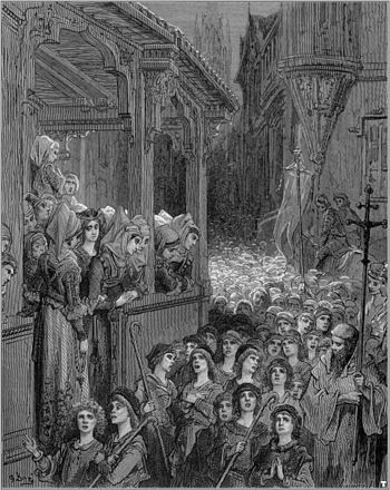 儿童十字军,Gustave Doré 版画 儿童十字军,Gustave Doré 版画