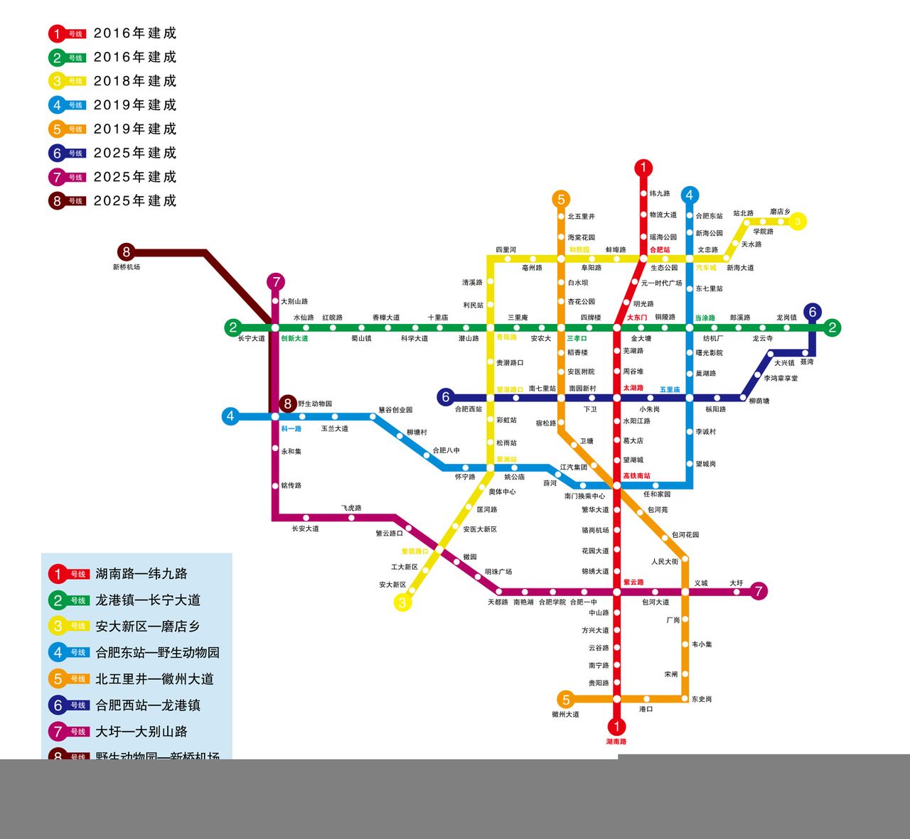 合肥捷运建成时间表