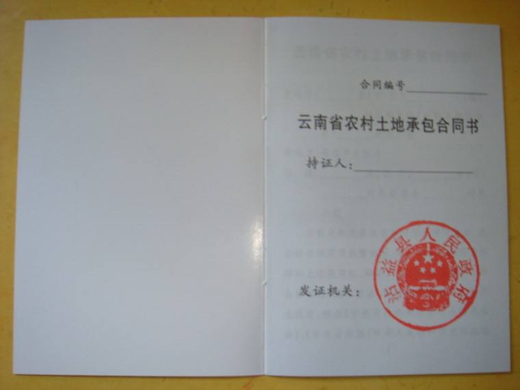 农村土地转让契约图片 农村土地转让契约图片