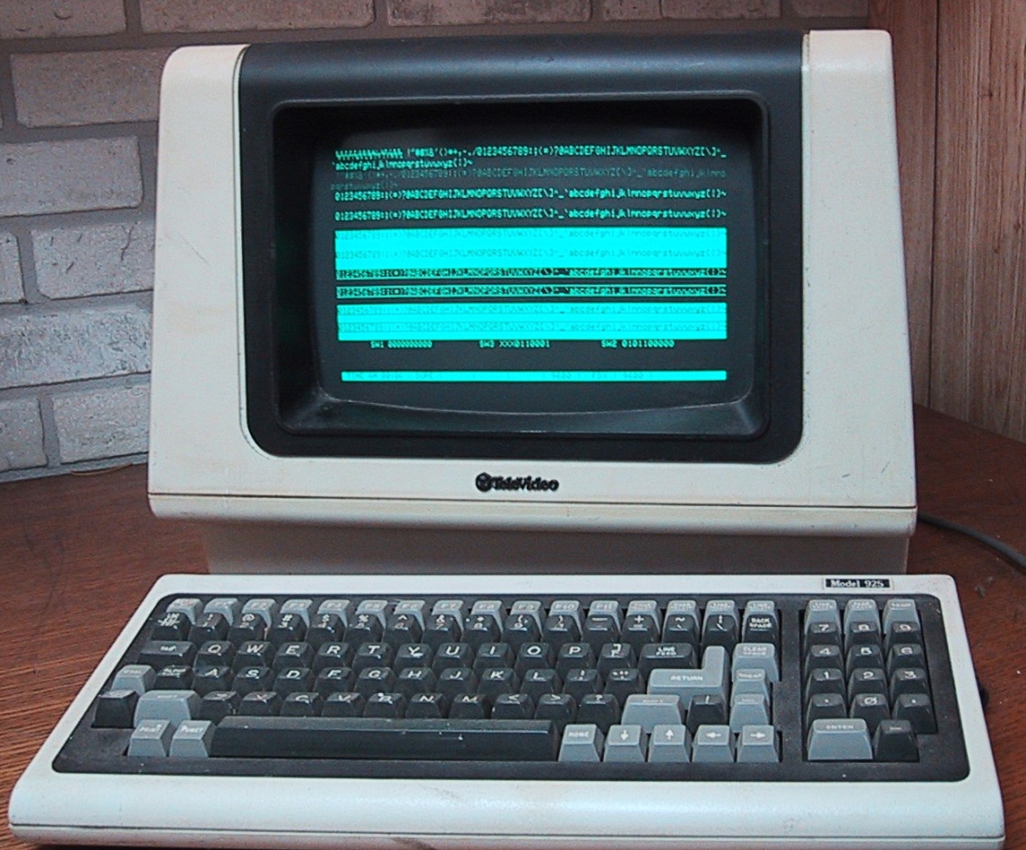 图1.约1982年左右的一台ASCII视频终端 图1.约1982年左右的一台ASCII视频终端