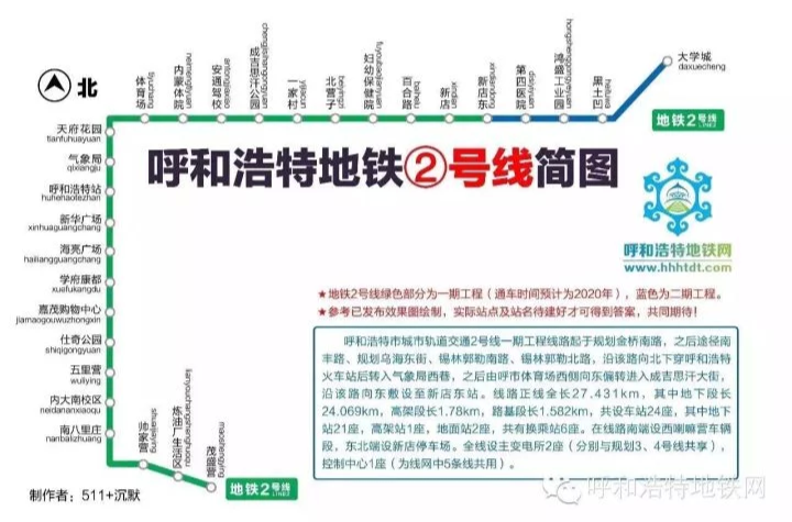 呼和浩特捷运2号线