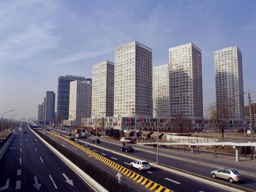 北京建外SOHO远景图 北京建外SOHO远景图