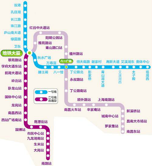 南昌捷运线路图 南昌捷运线路图